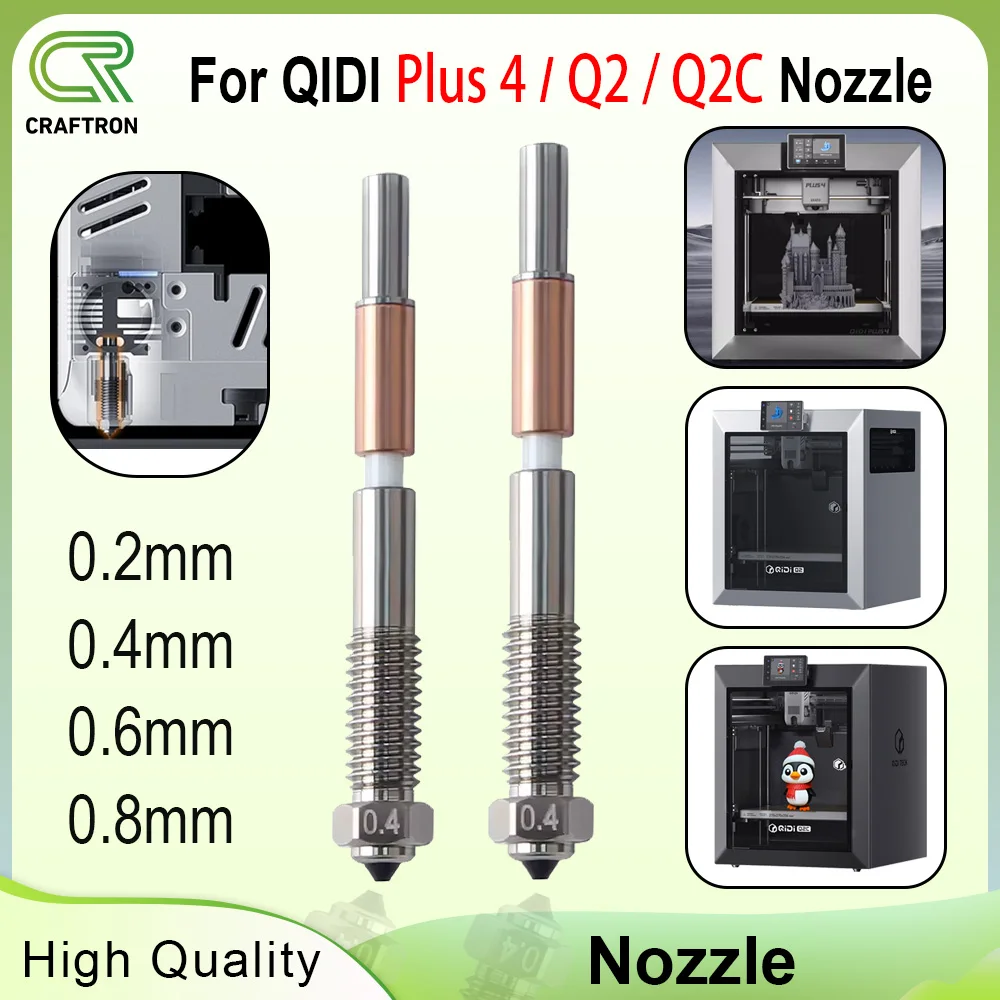 Биметаллическое сопло 0,4 для QIDI Q2 с керамической изоляцией, встроенной конструкцией, быстросъемные интеграционные сопла для деталей QIDI Q2C
Биметаллическое сопло 0,4 для QIDI Q2 с керамической изоляцией, встроенной конструкцией, быстросъемные интеграционные сопла для деталей QIDI Q2C