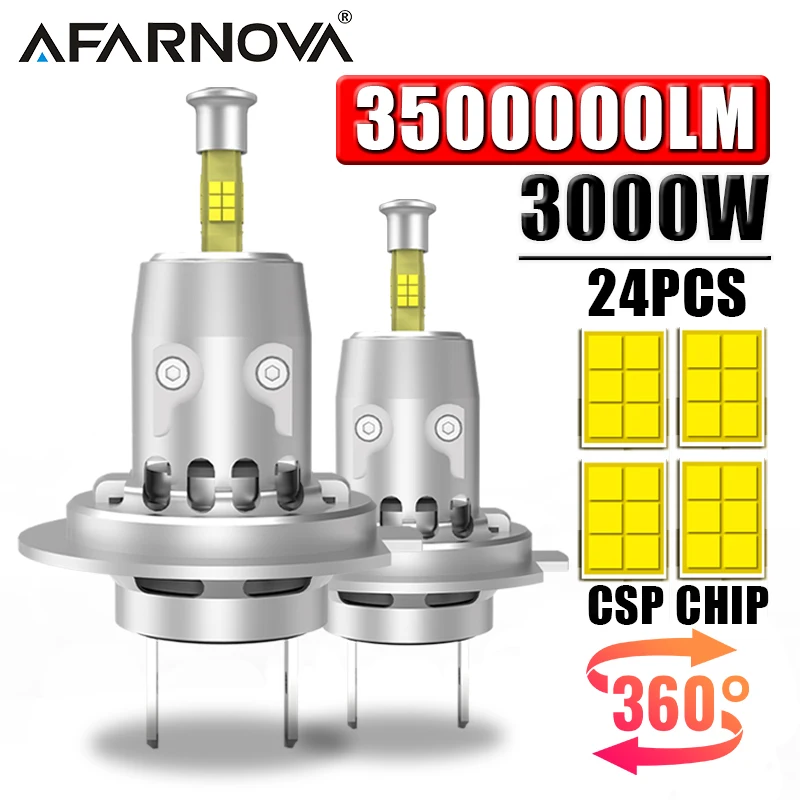 360°H7 LED Car Headlight Bulb Canbus 6000K White 3000W 3500000LM Csp Chip LED H7 Light Emitting Diode Bulb 1:1Original Plug Play
360°H7 LED Car Headlight Bulb Canbus 6000K White 3000W 3500000LM Csp Chip LED H7 Light Emitting Diode Bulb 1:1Original Plug Play