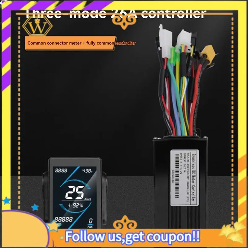 Latest-36V 48V 26A Brushless Controller T5S LCD Display Meter+130X Throttle Kit For Electric Scooter E-Bike Repair Kit
Latest-36V 48V 26A Brushless Controller T5S LCD Display Meter+130X Throttle Kit For Electric Scooter E-Bike Repair Kit
