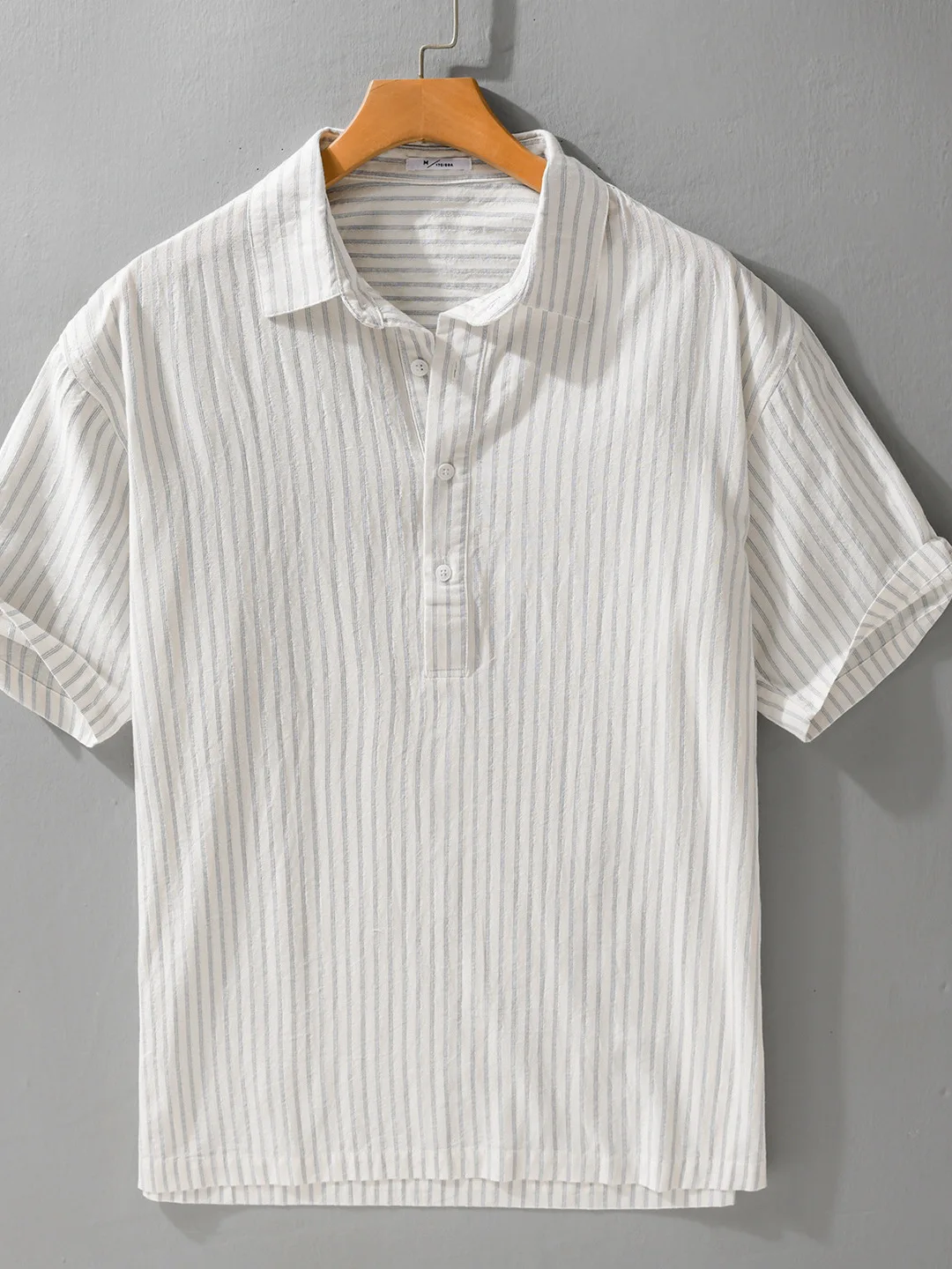 Color Woven Stripe Pure Cotton Short Sleeve Casual Shirt Thin Breathable Men's Summer T-Shirt Simple Japanese Style Loose Fit
Color Woven Stripe Pure Cotton Short Sleeve Casual Shirt Thin Breathable Men's Summer T-Shirt Simple Japanese Style Loose Fit