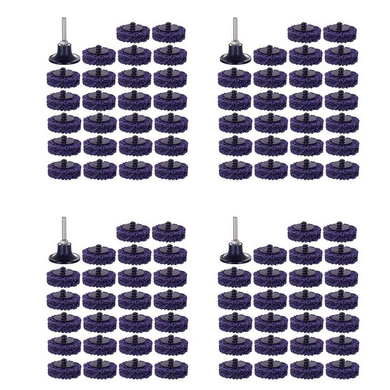 100PCS 2 Inch 50Mm Quick Change Easy Strip & Clean Discs Purple For Paint Rust Removal Surface Prep With 4 Holder
100PCS 2 Inch 50Mm Quick Change Easy Strip & Clean Discs Purple For Paint Rust Removal Surface Prep With 4 Holder