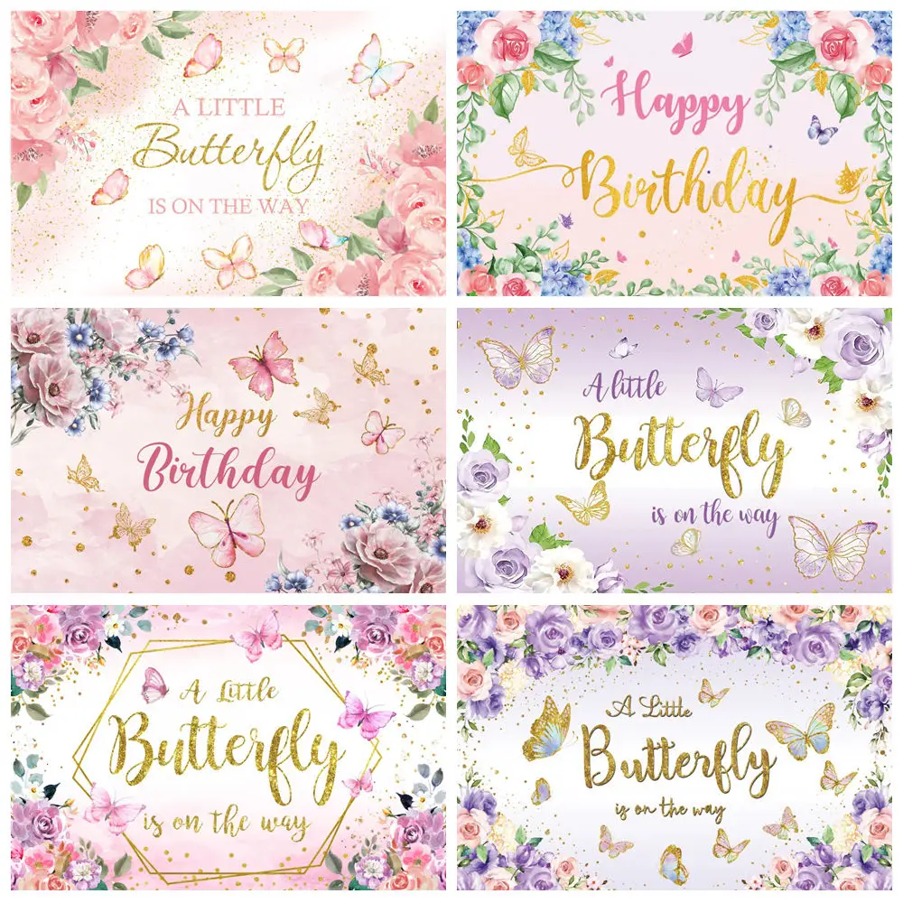 Butterfly Rainbow Flower Backdrop For Photography Pink Butterfly Baby Girl 1st Birthday Party Decor Background Photo Studio Prop 
Butterfly Rainbow Flower Backdrop For Photography Pink Butterfly Baby Girl 1st Birthday Party Decor Background Photo Studio Prop