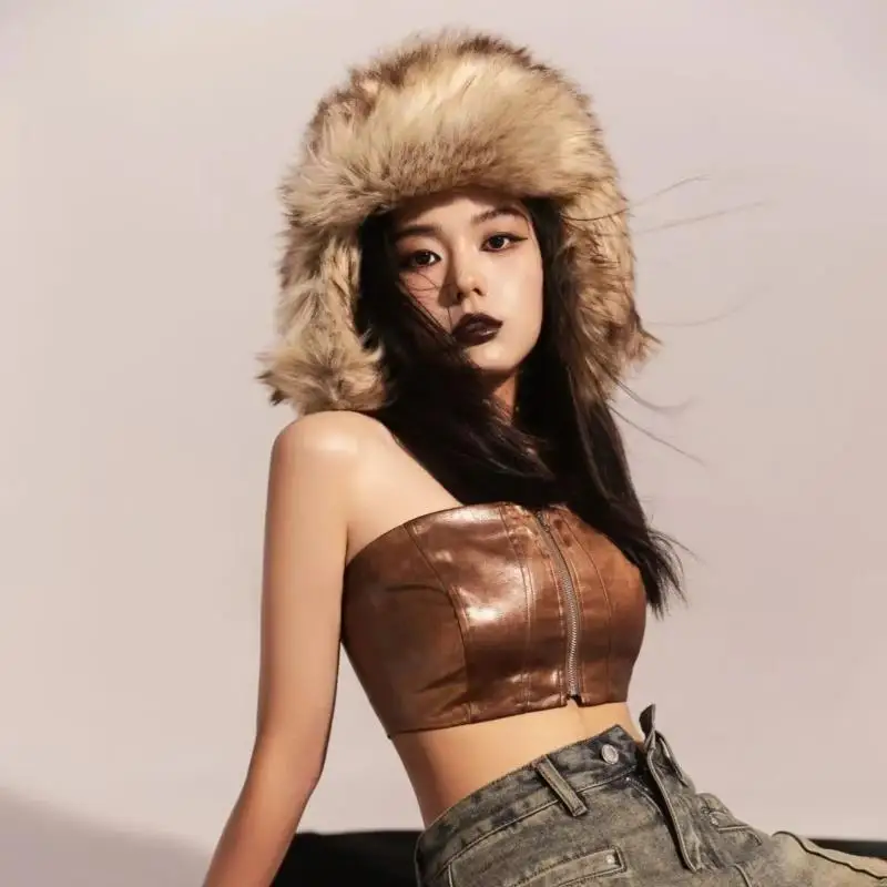 Imitation Raccoon Hair Lei Feng Hat Fluffy Earflap Cap Faux Fur Winter Warm Hats For Women Fashion Versatile Russian Hat For Men
Imitation Raccoon Hair Lei Feng Hat Fluffy Earflap Cap Faux Fur Winter Warm Hats For Women Fashion Versatile Russian Hat For Men