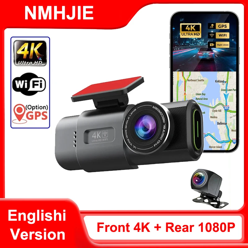 4K Car Dvr Dash Cam for Cars WIFI Rear View Camera Vehicle Dual Lens Video Recorder 24H Parking Monitor Black Box Car accessory
4K Car Dvr Dash Cam for Cars WIFI Rear View Camera Vehicle Dual Lens Video Recorder 24H Parking Monitor Black Box Car accessory