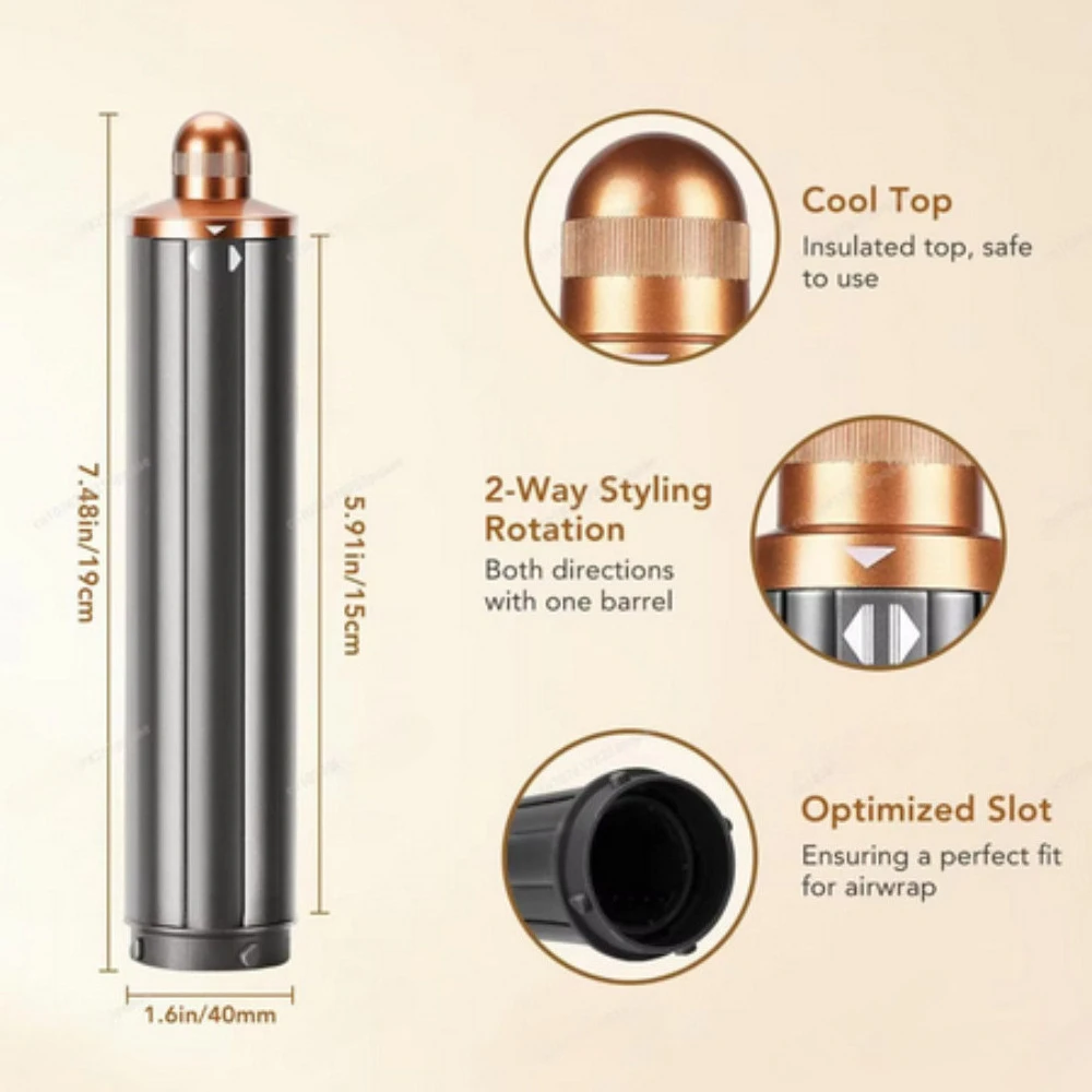 New Airwrap HS01/05/08 Auto-Curling Nozzle 20/30/40mm Barrel Curly Dual Rotation Curling Waves Voluminous Curly Hair Style
New Airwrap HS01/05/08 Auto-Curling Nozzle 20/30/40mm Barrel Curly Dual Rotation Curling Waves Voluminous Curly Hair Style