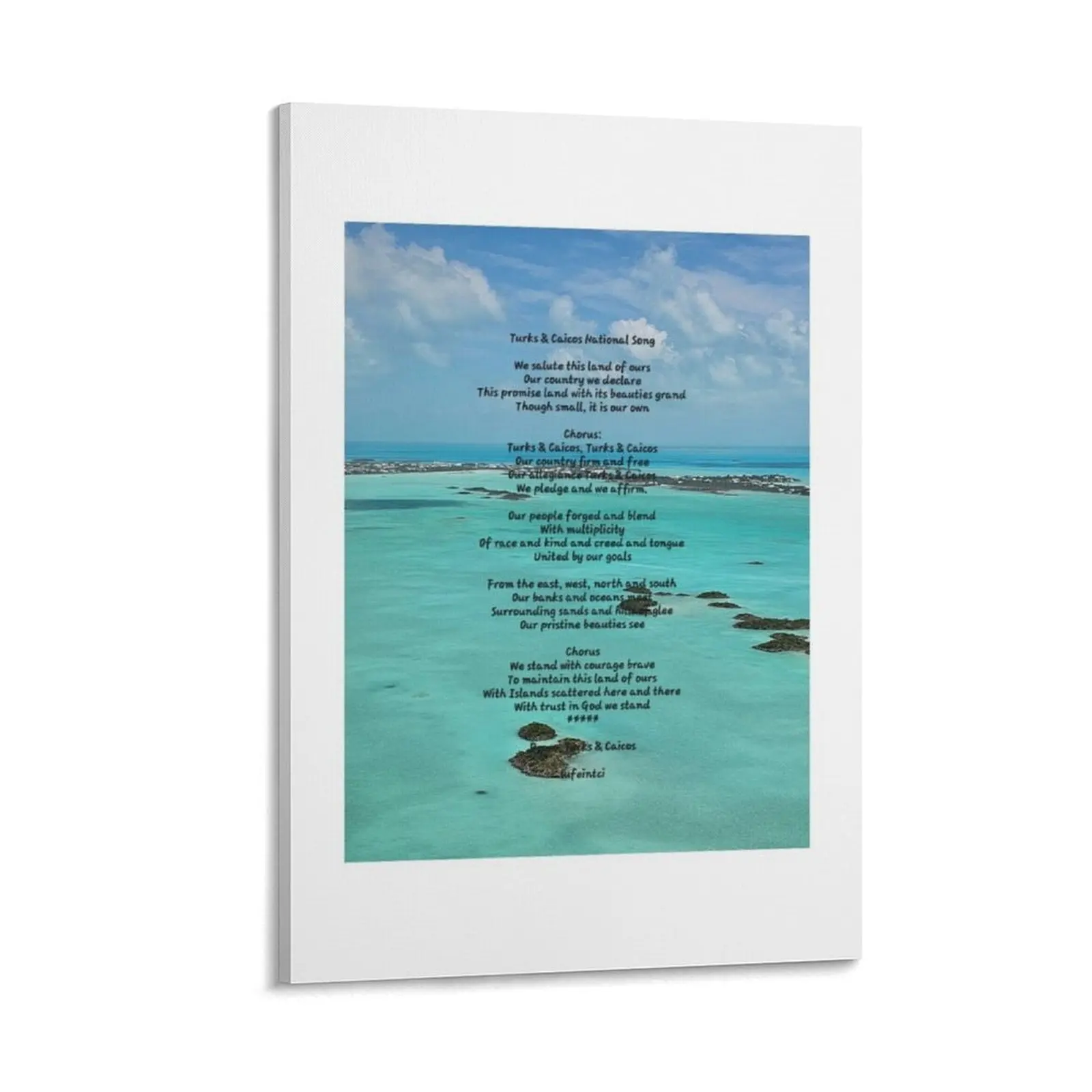 Turks & Caicos National Song Canvas Painting Paintings on canvas for living room vintage home decor Decor for room
Turks & Caicos National Song Canvas Painting Paintings on canvas for living room vintage home decor Decor for room