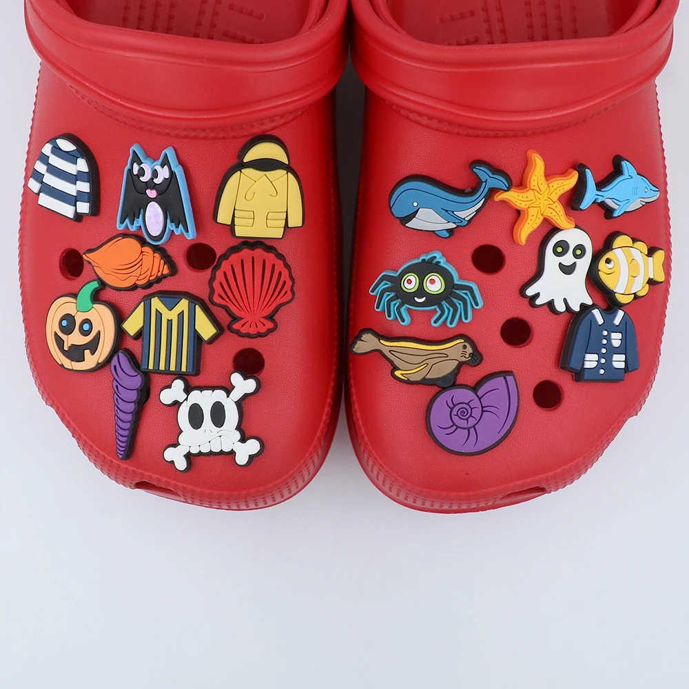 Shoe Charm Halloween Cute Shell Clothing Ghost Cartoon Marine Animals クロックス Shoe Decorations Pvc Sandals Ornament Kids Gift
Shoe Charm Halloween Cute Shell Clothing Ghost Cartoon Marine Animals クロックス Shoe Decorations Pvc Sandals Ornament Kids Gift
