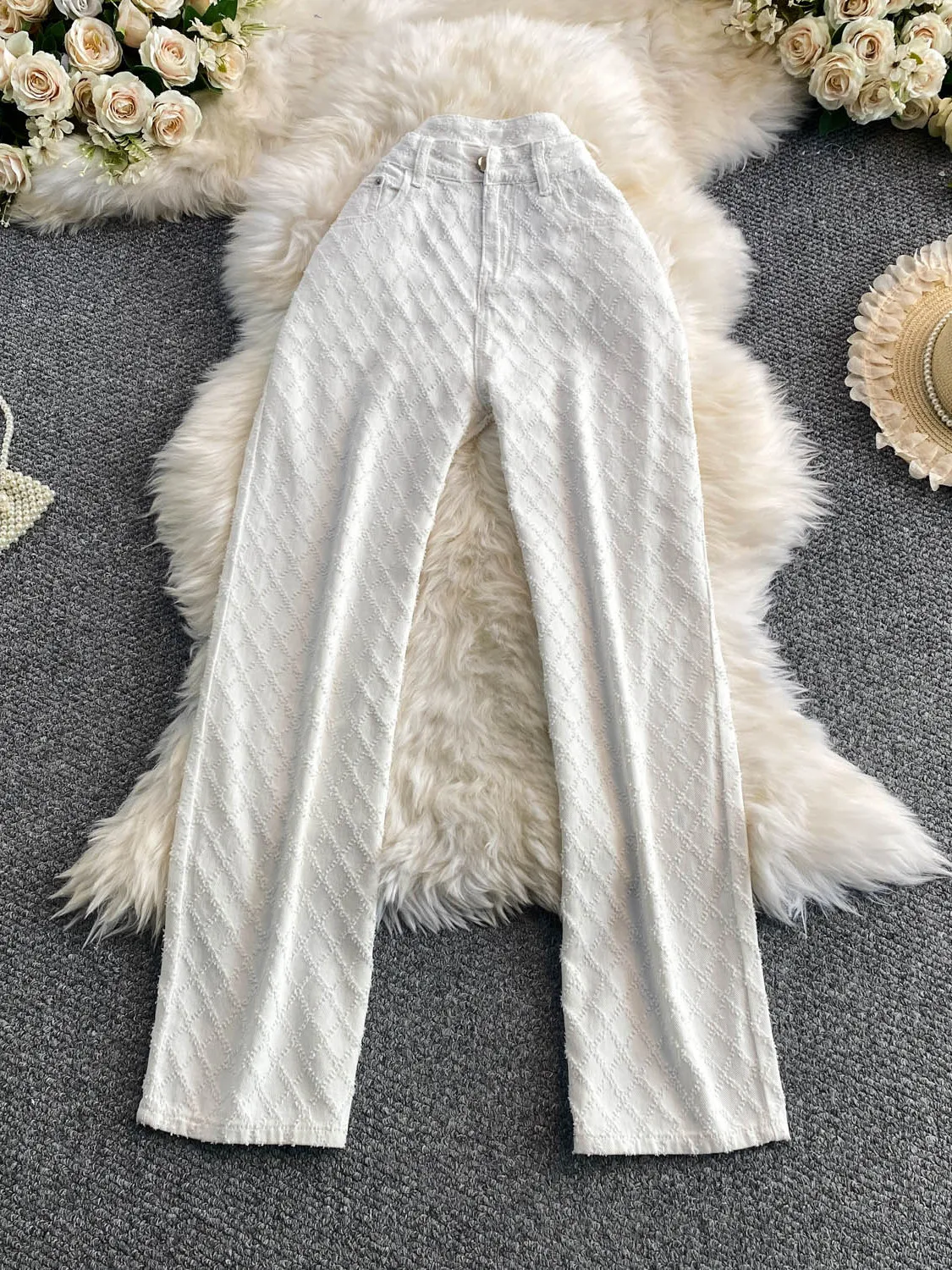 Retro American Spicy Girl Tassel Denim Wide Leg Pants Women's Summer New High Waist Slim Straight Long Trousers
Retro American Spicy Girl Tassel Denim Wide Leg Pants Women's Summer New High Waist Slim Straight Long Trousers