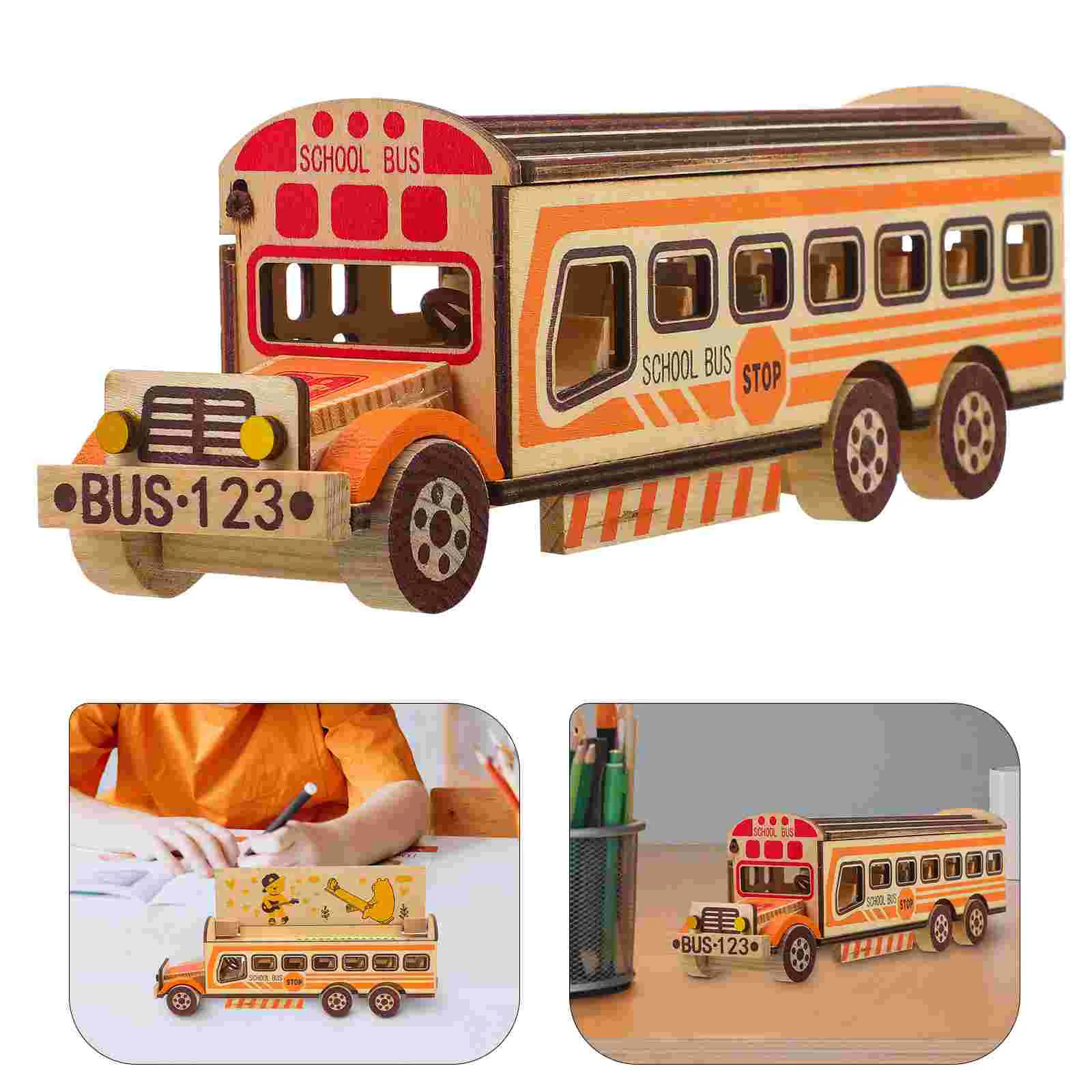Kids School Bus Model Display School Bus Model Simulation Bus Toy Wood School Bus Model
Kids School Bus Model Display School Bus Model Simulation Bus Toy Wood School Bus Model