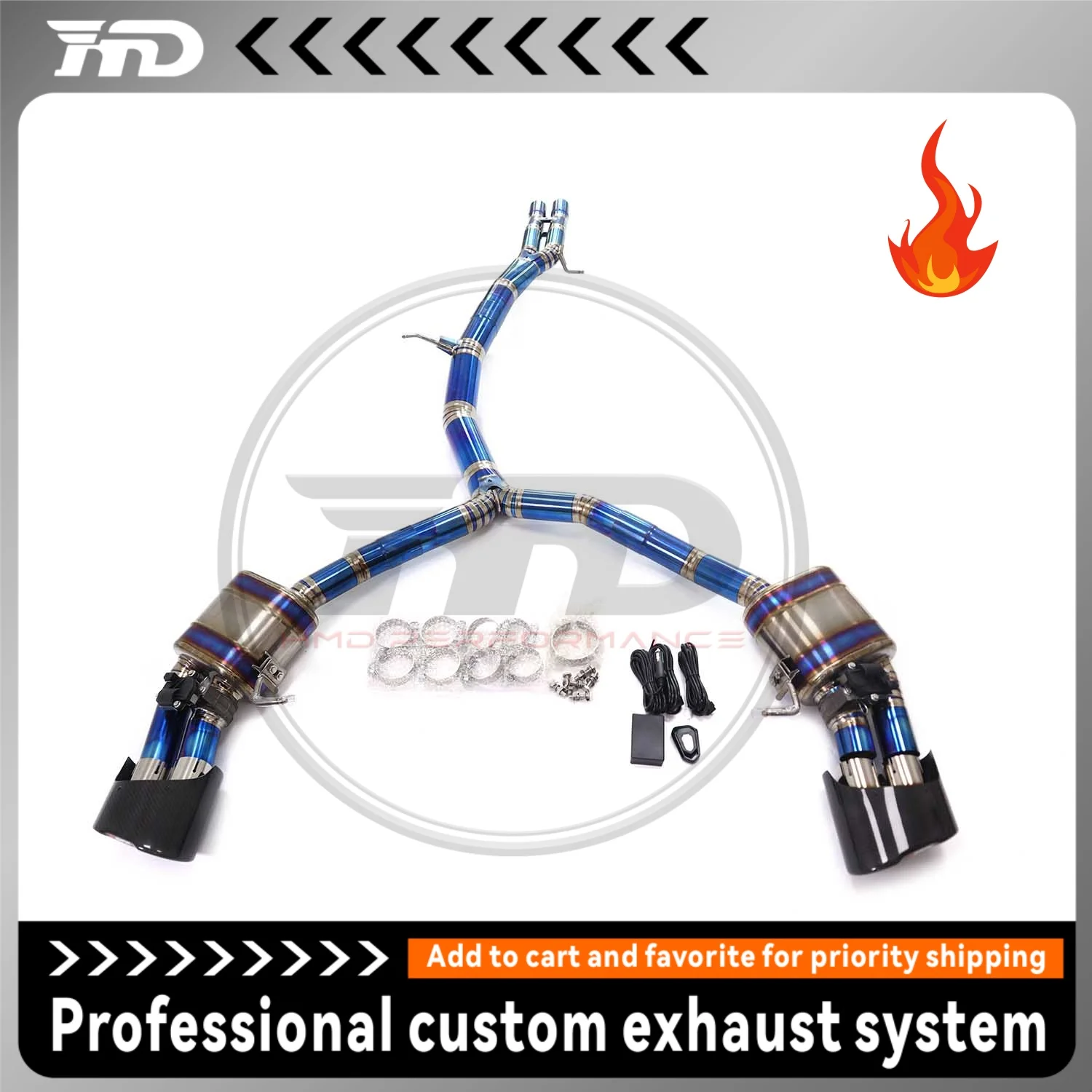 HMD Titanium Exhaust System Performance Catback For Audi RS4 RS5 B8 4.2L Muffler With Valve Customizable logo tips
HMD Titanium Exhaust System Performance Catback For Audi RS4 RS5 B8 4.2L Muffler With Valve Customizable logo tips