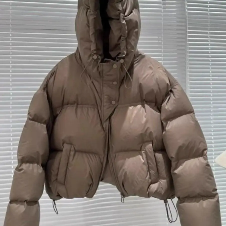 Women's Puffer Jacket Winter Parka Trendy Down Cotton-padded Cropped Coat Hooded 2025 New Loose Thicken Warm Short Jacket
Women's Puffer Jacket Winter Parka Trendy Down Cotton-padded Cropped Coat Hooded 2025 New Loose Thicken Warm Short Jacket