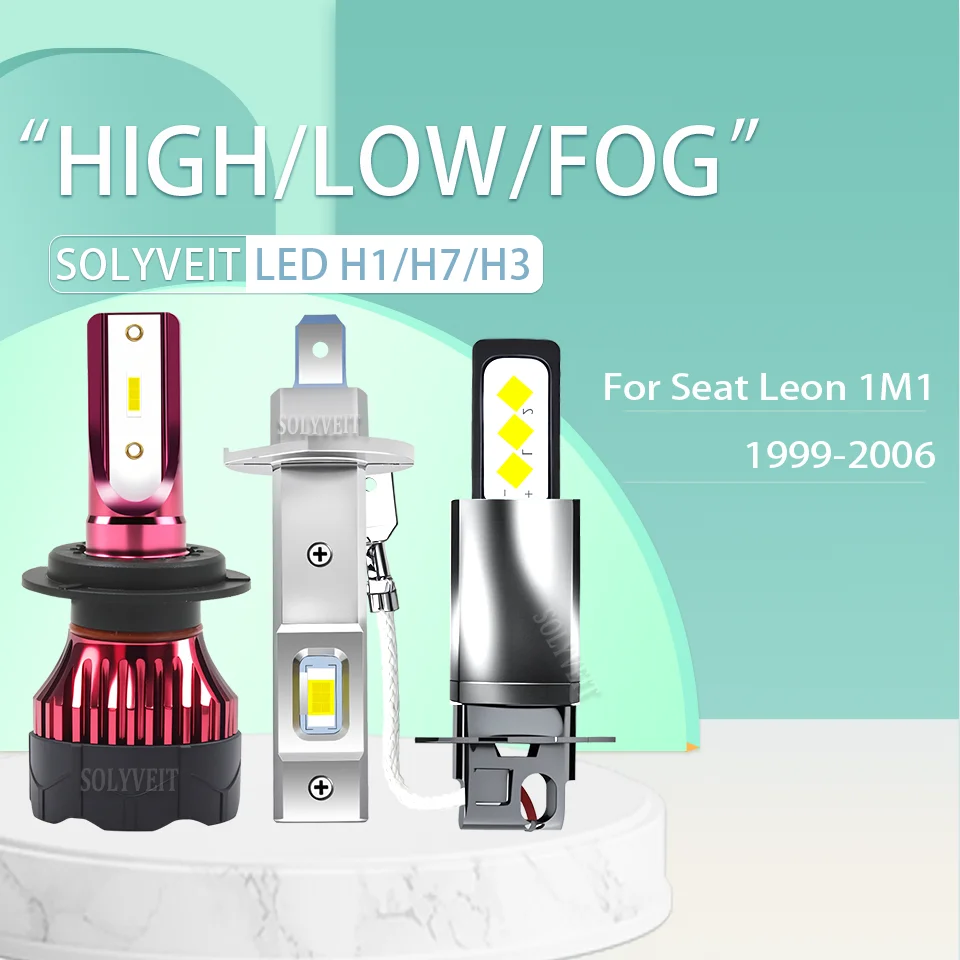 Stable Current Faster Response H1 H7 H3 HIGH LOW FOG LED HEADLIGHTS For Seat Leon 1M1 1999 2000 2001 2002 2003 2004 2005 2006
Stable Current Faster Response H1 H7 H3 HIGH LOW FOG LED HEADLIGHTS For Seat Leon 1M1 1999 2000 2001 2002 2003 2004 2005 2006