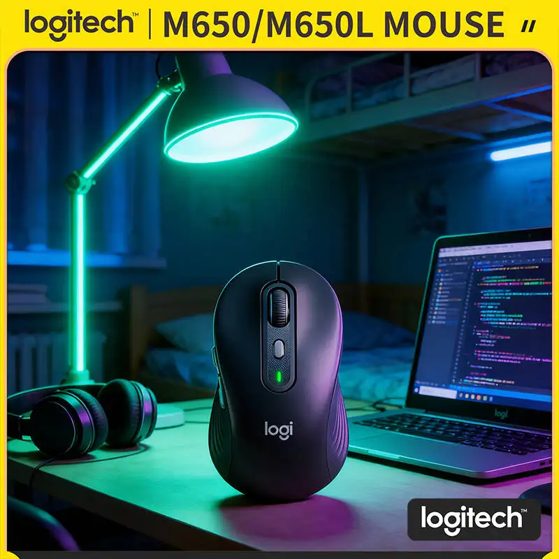 Logitech M650/M650L Signature Wireless Mouse - Quiet & Sustainable, 20-Month Bluetooth Battery, 5 Programmable Buttons
Logitech M650/M650L Signature Wireless Mouse - Quiet & Sustainable, 20-Month Bluetooth Battery, 5 Programmable Buttons