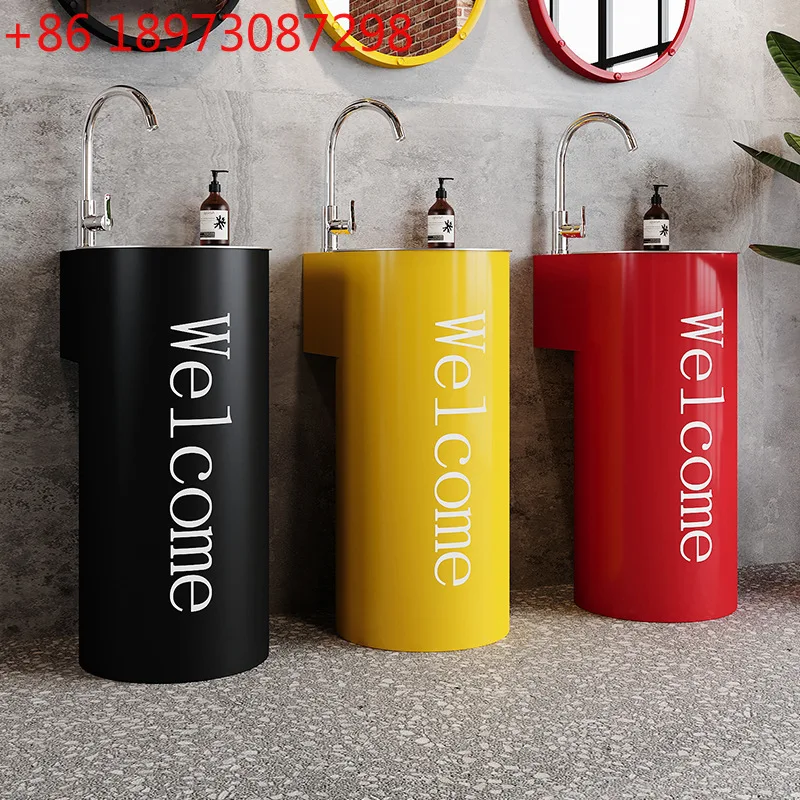 Industrial wind column wash basin creative bathroom bar commercial floor personalized wash table
Industrial wind column wash basin creative bathroom bar commercial floor personalized wash table