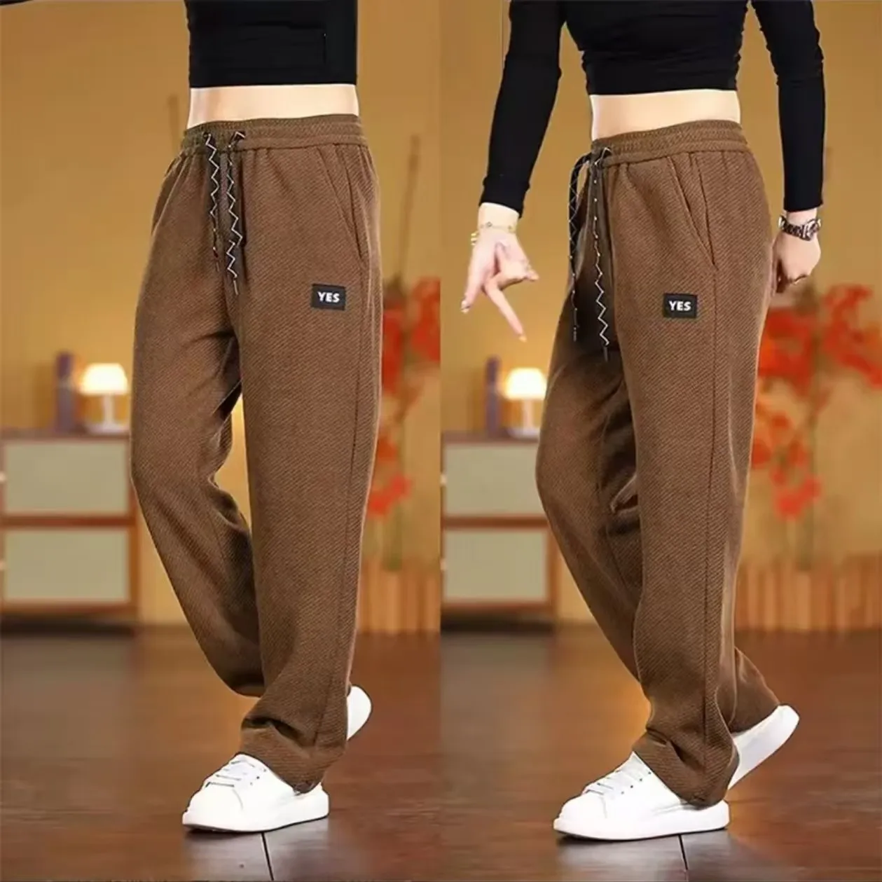 Fall 2025 Men's Casual Knitted Straight Leg Pants Anti-Wrinkle Elastic Leisure Trousers Busin Gentleman Sle Other Casual
Fall 2025 Men's Casual Knitted Straight Leg Pants Anti-Wrinkle Elastic Leisure Trousers Busin Gentleman Sle Other Casual
