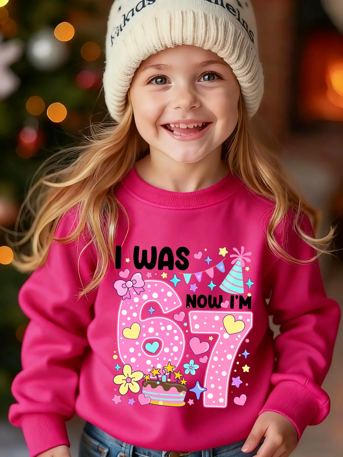 26 kids six seven number 67 birthday series Print adult Crewneck Sweatshirt Kids Pullover Tops Children Long Sleeve Sweatshirt
26 kids six seven number 67 birthday series Print adult Crewneck Sweatshirt Kids Pullover Tops Children Long Sleeve Sweatshirt