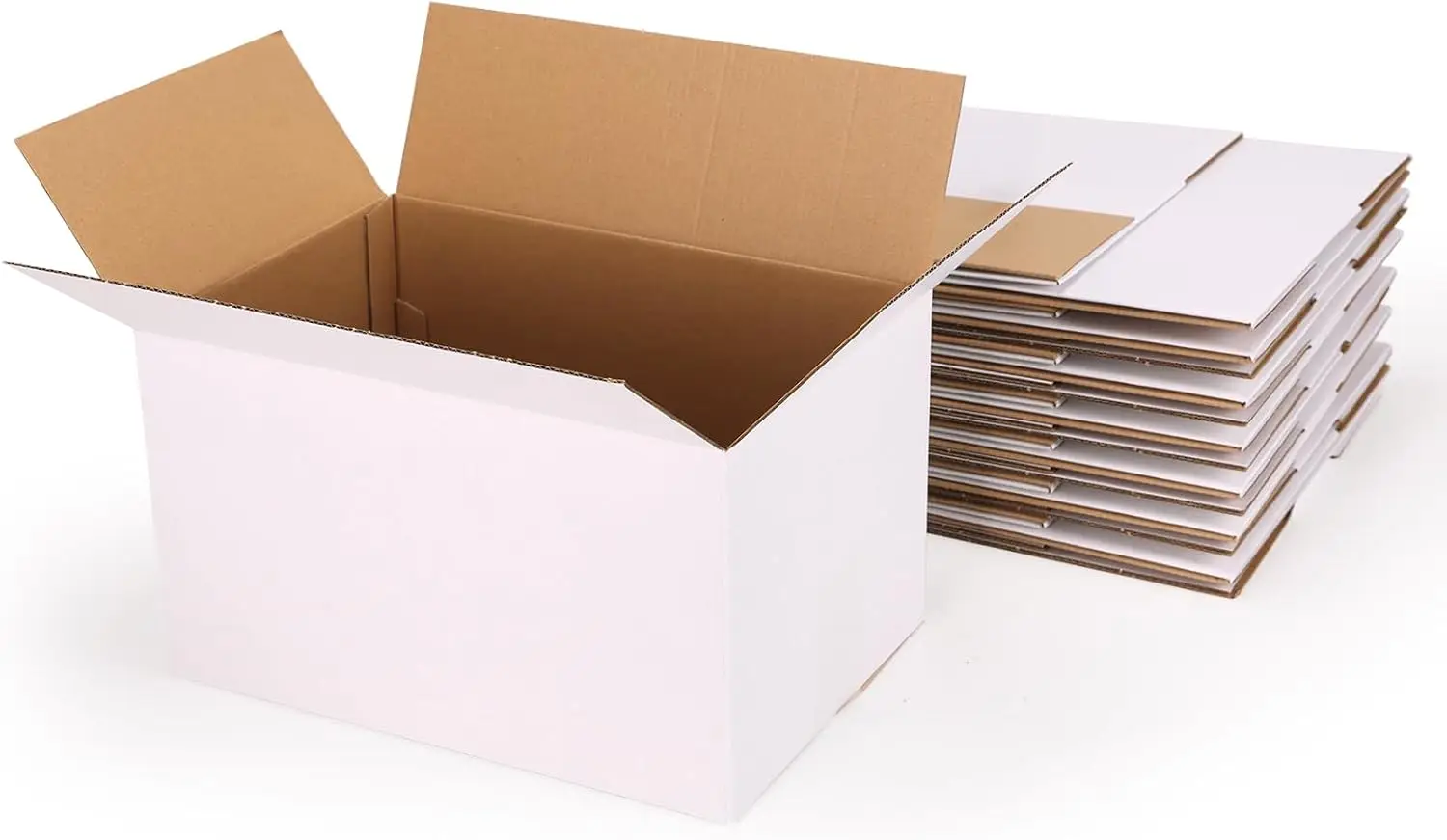 15 Packs Large Thin Shipping Boxes, White Corrugated Cardboard Set for Small Business Packaging Mailing Lightweight Items
15 Packs Large Thin Shipping Boxes, White Corrugated Cardboard Set for Small Business Packaging Mailing Lightweight Items