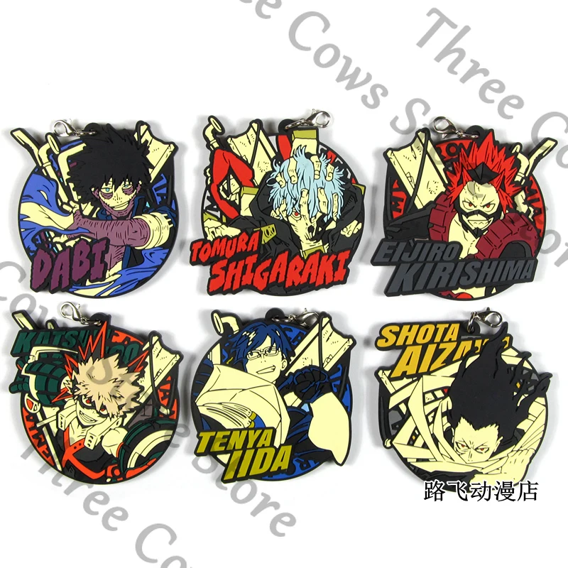 Anime My Hero Academia Bakugou Katsuki Iida Tenya Kirishima Eijirou Dabi Cosplay Cartoon Rubber Charm Widget Keyring Mascot Gift
Anime My Hero Academia Bakugou Katsuki Iida Tenya Kirishima Eijirou Dabi Cosplay Cartoon Rubber Charm Widget Keyring Mascot Gift