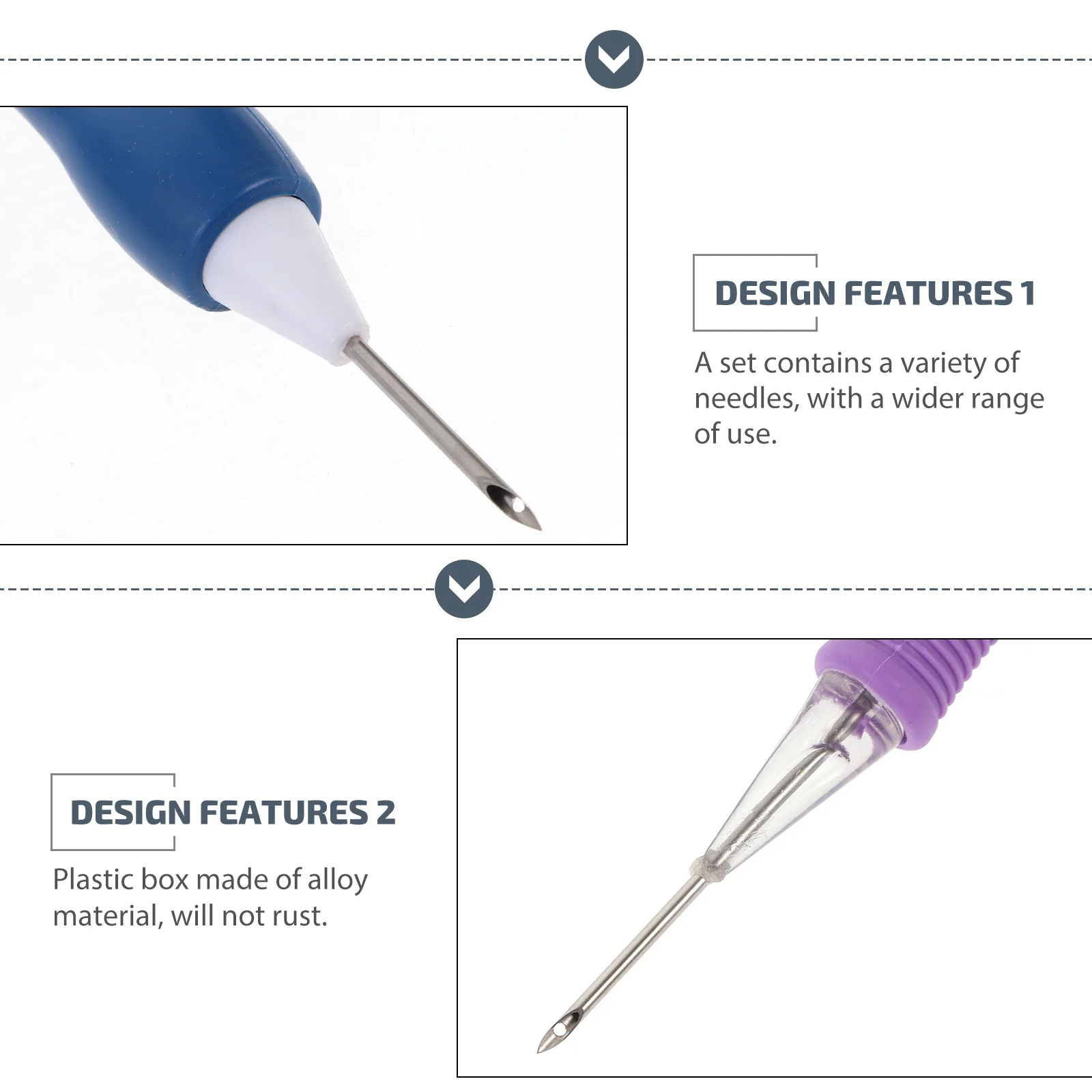 Punch Embroidery Needles Set Lightweight Craft Tool for 3D Embroidery Design on Textile Items with Storage Box
Punch Embroidery Needles Set Lightweight Craft Tool for 3D Embroidery Design on Textile Items with Storage Box