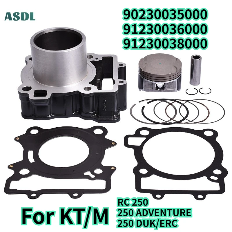 91230038000 Motorcycle Cylinder Kits For KT/M 250 DUK/E ADVENTURE Adv 250Duk/e 2015-2023 RC250 90230035000 Pistons Piston Rings
91230038000 Motorcycle Cylinder Kits For KT/M 250 DUK/E ADVENTURE Adv 250Duk/e 2015-2023 RC250 90230035000 Pistons Piston Rings