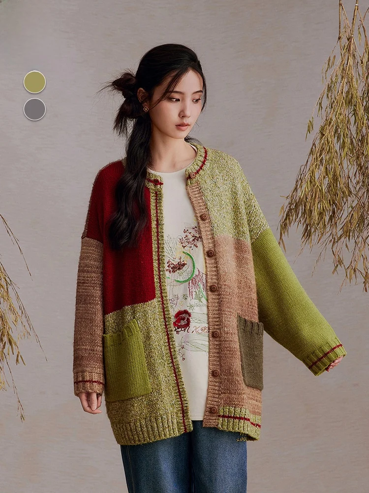 Winter Vintage Color Block Lazy Style Design round Neck Mid-Length Pullover Sweater Comfortable Fit Long Sleeve Women's Knitwear
Winter Vintage Color Block Lazy Style Design round Neck Mid-Length Pullover Sweater Comfortable Fit Long Sleeve Women's Knitwear