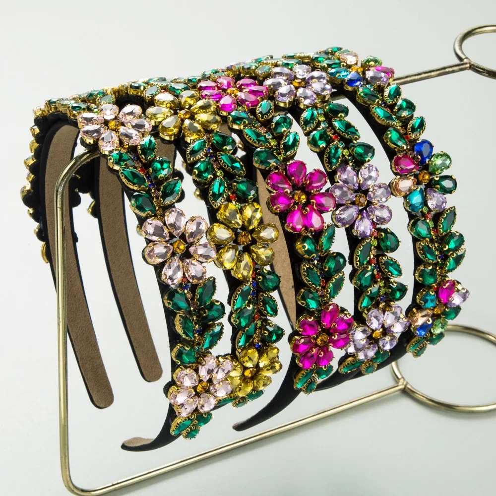 Exquisite Multi Color Floral Rhinestone Headband Glamorous Crystal Flower Row Hairband Prom Evening Gown Hair Ornament
Exquisite Multi Color Floral Rhinestone Headband Glamorous Crystal Flower Row Hairband Prom Evening Gown Hair Ornament