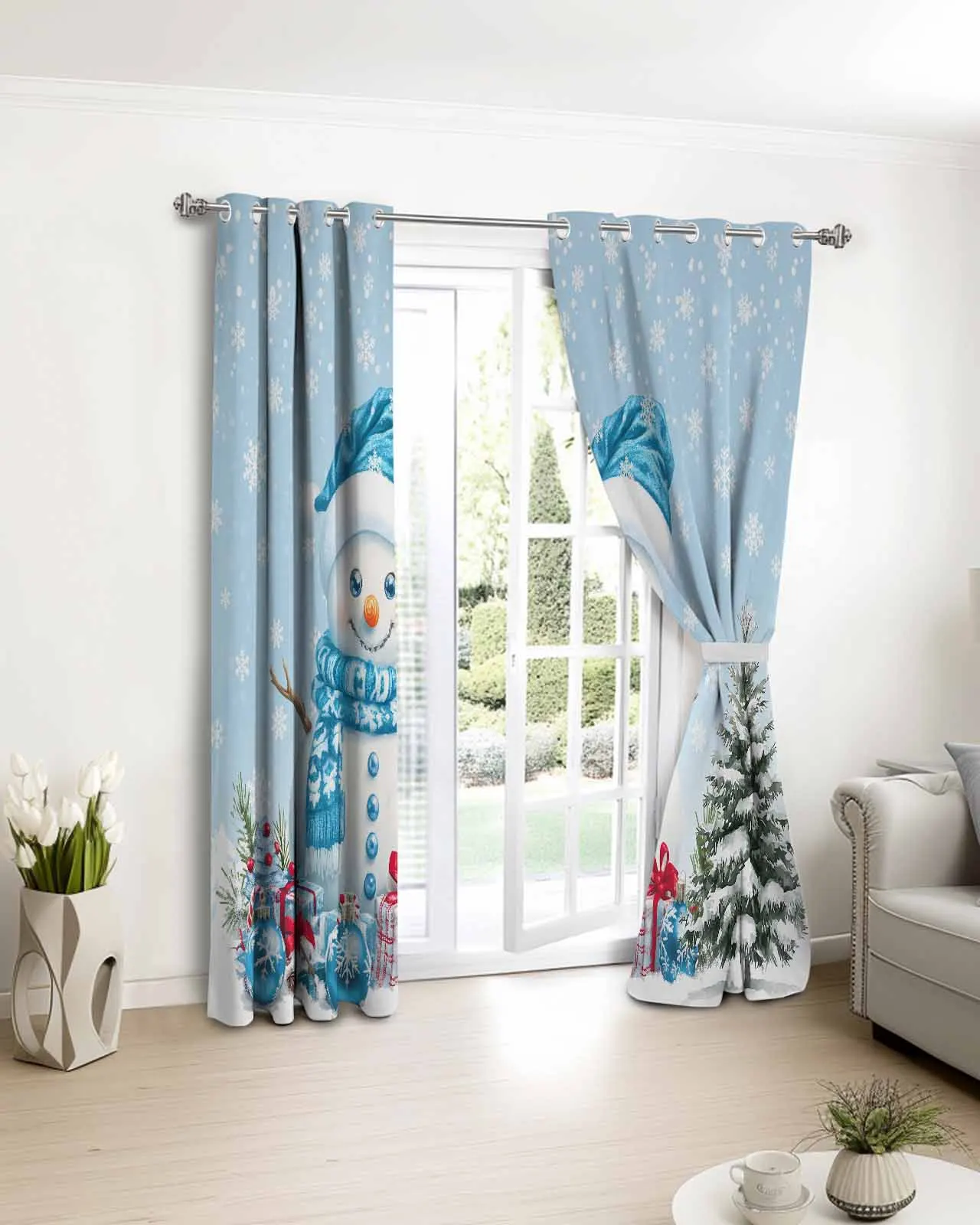 2pcs, 1 panel Watercolor Cute Christmas Snowman Polyester Window Curtains For Living Room Kitchen Bedroom Drapes
2pcs, 1 panel Watercolor Cute Christmas Snowman Polyester Window Curtains For Living Room Kitchen Bedroom Drapes