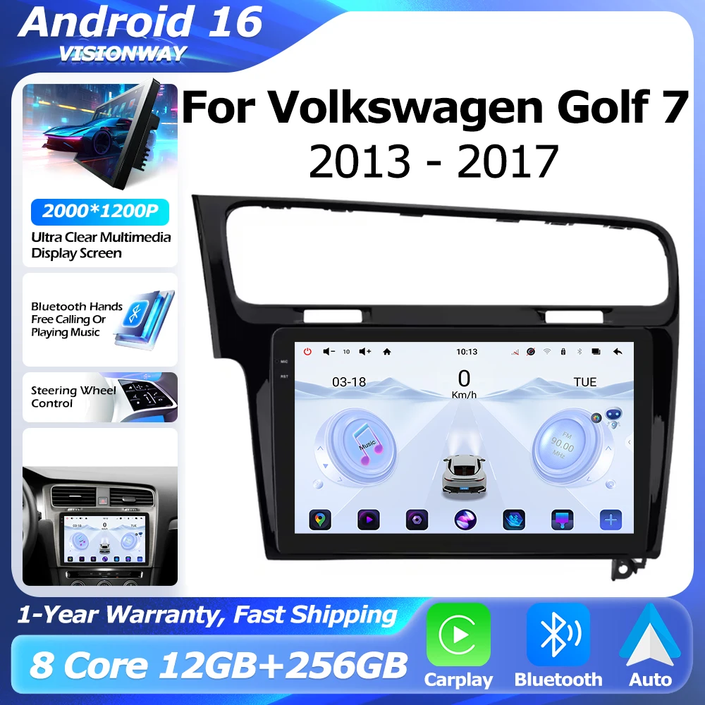 For Volkswagen VW Golf 7 2013-2017 2000*1200P 8 Core Android 16 GPS Intelligent Multimedia Player Auto Wireless CarPlay WIFI DSP
For Volkswagen VW Golf 7 2013-2017 2000*1200P 8 Core Android 16 GPS Intelligent Multimedia Player Auto Wireless CarPlay WIFI DSP