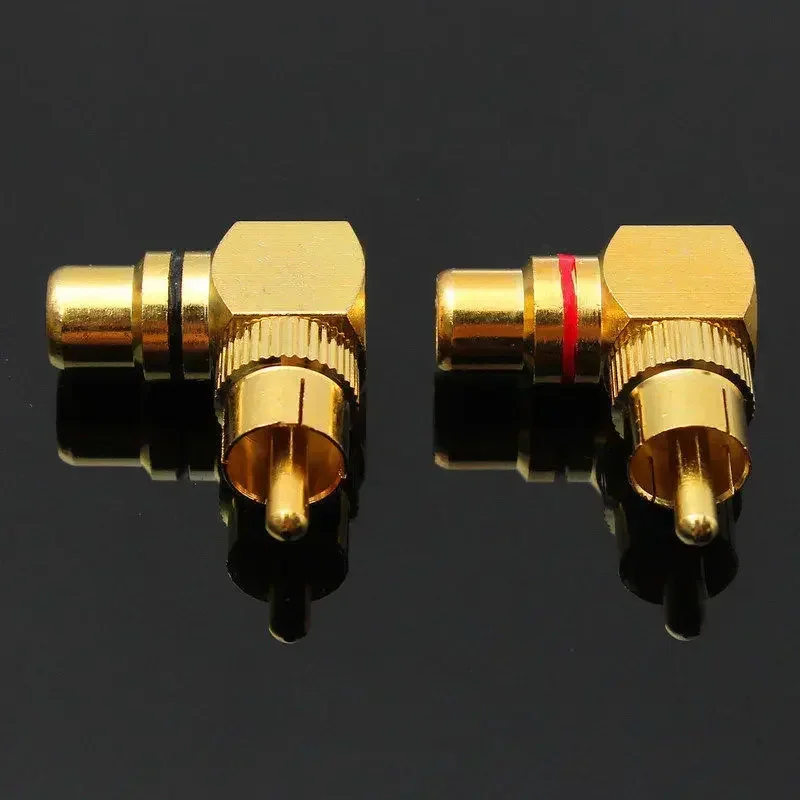 Connector Adapters Plug 90 Degree Convenient RCA Male to RCA Female 2pcs Brass Fashionable Fashion High Quality
Connector Adapters Plug 90 Degree Convenient RCA Male to RCA Female 2pcs Brass Fashionable Fashion High Quality