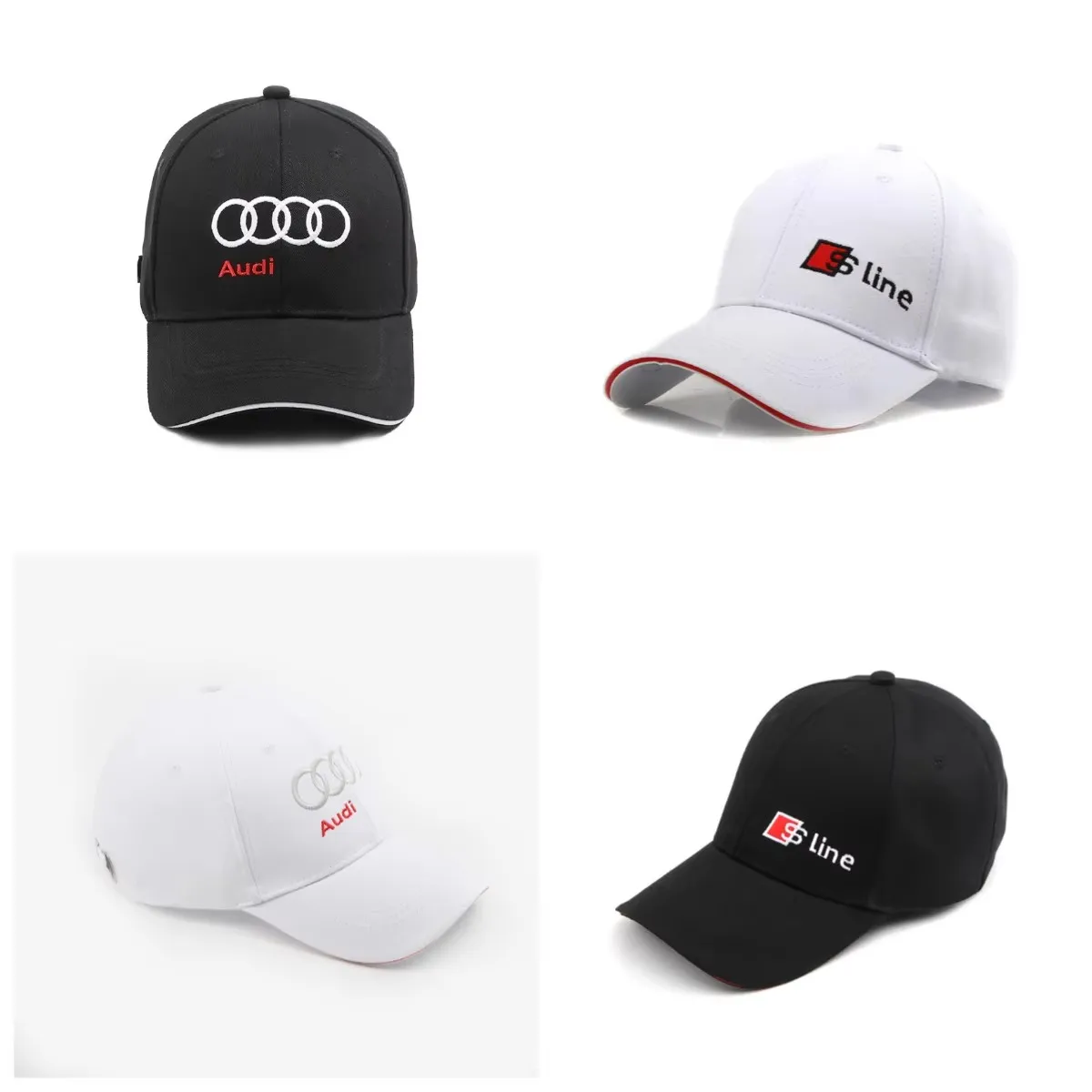 For Audi A3 A4 A5 S4 RS4 A5 S5 RS5 A6 A6 Q2 Q3 Q5 Q Q8 RS4 RS5 Car Logo Cotton Adjustable Baseball Hat Outdoor Car Accessories 
For Audi A3 A4 A5 S4 RS4 A5 S5 RS5 A6 A6 Q2 Q3 Q5 Q Q8 RS4 RS5 Car Logo Cotton Adjustable Baseball Hat Outdoor Car Accessories