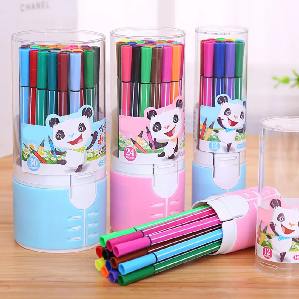1Set 24 Color Bright Vivid Watercolor Paint Pens Nontoxic Water Based Solid Consistent Ink No Fade No Leak for Cartoon Coloring
1Set 24 Color Bright Vivid Watercolor Paint Pens Nontoxic Water Based Solid Consistent Ink No Fade No Leak for Cartoon Coloring