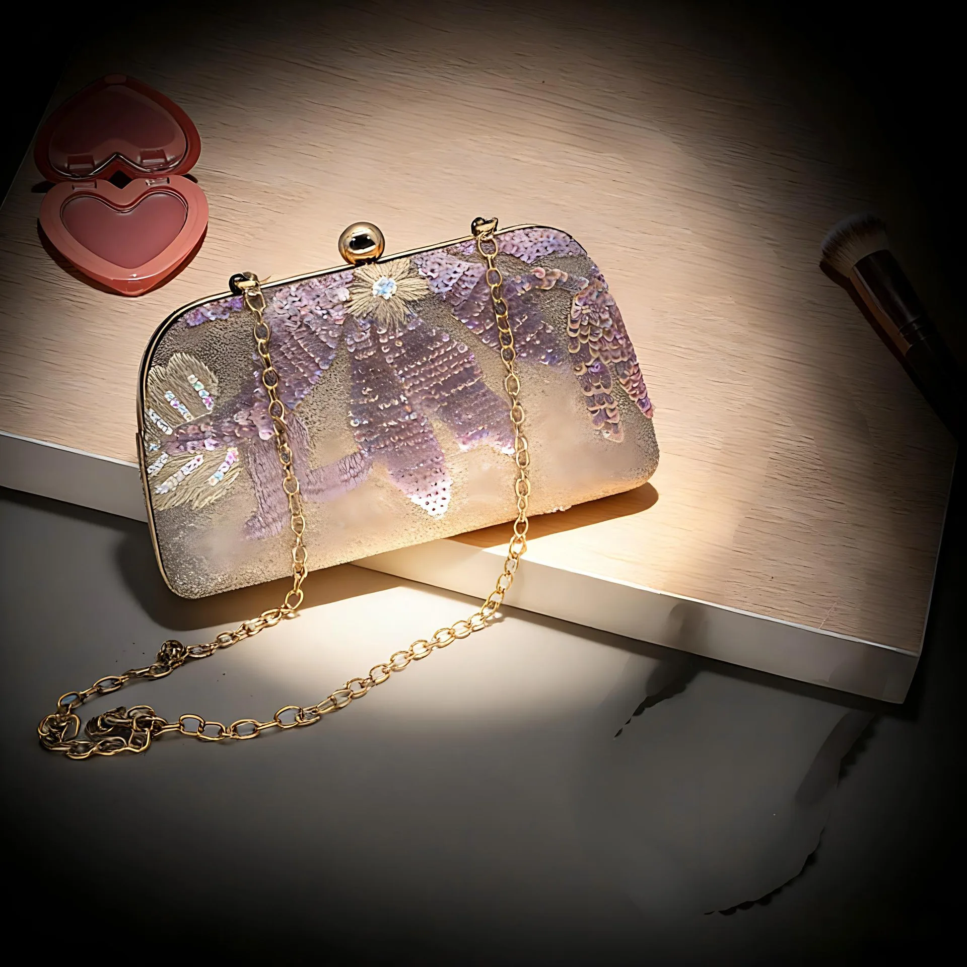 Fashionable Crystal Embedded Lady Clutch Bag Single Shoulder Chain Evening Bag Creative Cross-Border Handbag Elegant Women's ...
Fashionable Crystal Embedded Lady Clutch Bag Single Shoulder Chain Evening Bag Creative Cross-Border Handbag Elegant Women's ...
