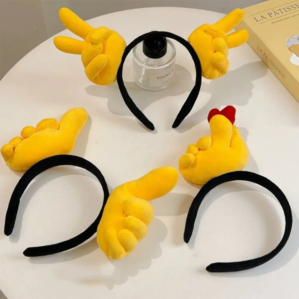 Plush Funny Gesture Headband Give the Thumbs-up Hair Accessories Plush Hairband Head Wear Hand Heart Cosplay Hair Hoop Party
Plush Funny Gesture Headband Give the Thumbs-up Hair Accessories Plush Hairband Head Wear Hand Heart Cosplay Hair Hoop Party