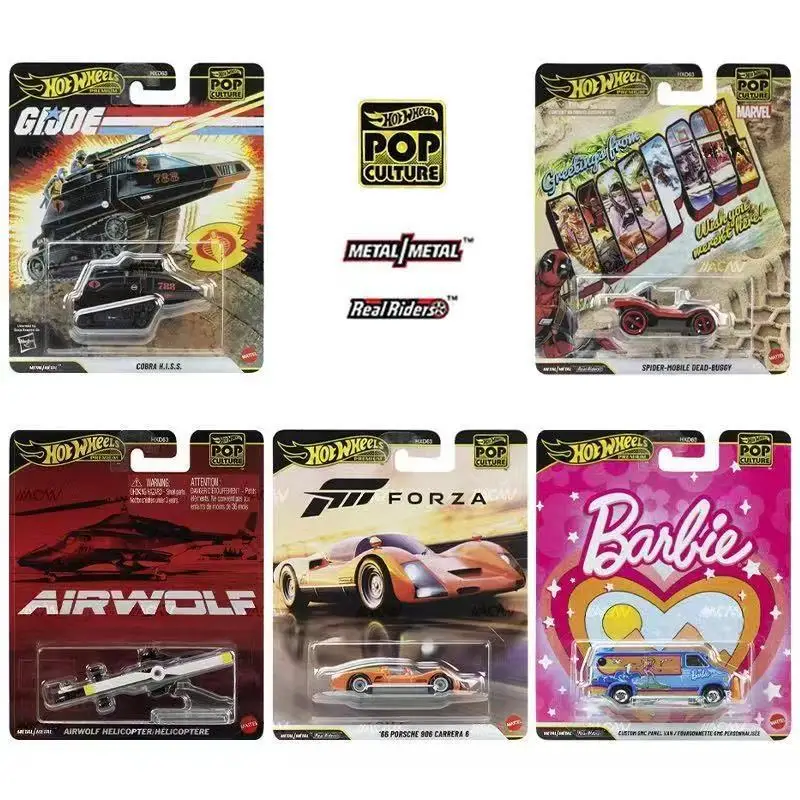 Коллекционная модель автомобиля Hot Wheels Premium 2026 Pop Culture Cobra Hiss Barbie Van Forza Spider Mobile Airwolf, масштаб 1:64, из сплава, Hxd63
Коллекционная модель автомобиля Hot Wheels Premium 2026 Pop Culture Cobra Hiss Barbie Van Forza Spider Mobile Airwolf, масштаб 1:64, из сплава, Hxd63
