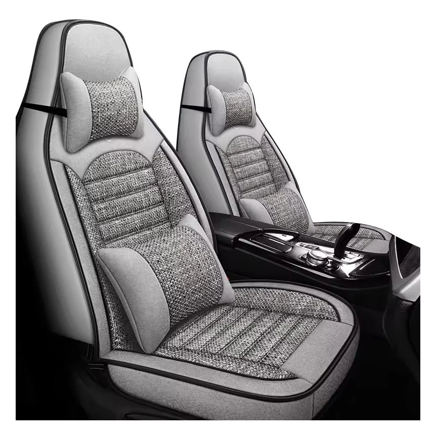 Sweat Wicking air Ventilated Flax Material Interior Accessory Universal Car Seat Covers Set With Waist Cushion
Sweat Wicking air Ventilated Flax Material Interior Accessory Universal Car Seat Covers Set With Waist Cushion