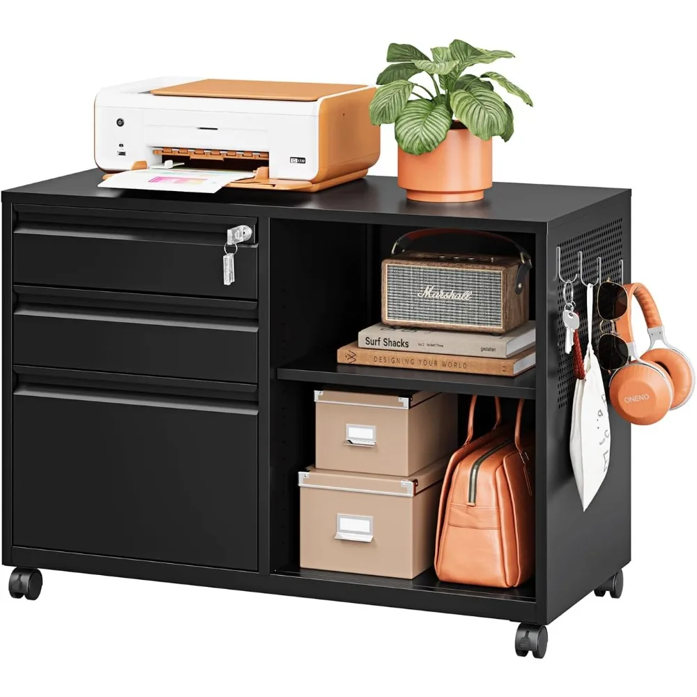 3 Drawer Metal File Cabinet with Lock,Mobile Lateral Filing Cabinet,Printer Stand Storage Cabinets with Shelves for Home Office(
3 Drawer Metal File Cabinet with Lock,Mobile Lateral Filing Cabinet,Printer Stand Storage Cabinets with Shelves for Home Office(