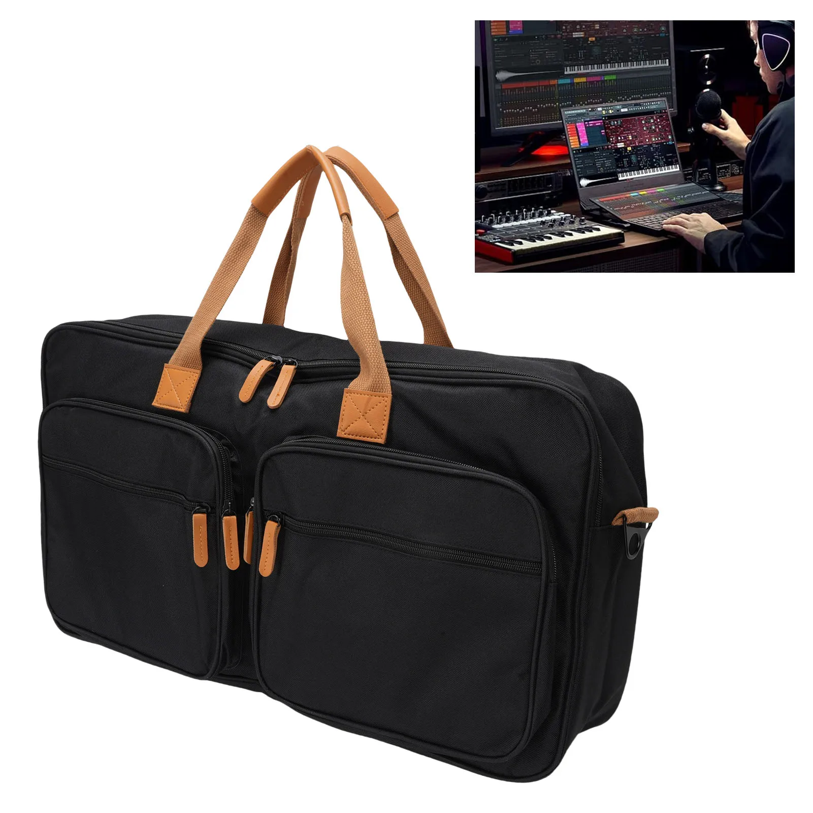 DJ Controller Bag Suitable For DDJ FLX4 SB3 SB2 400 RB DJ Controller 22x7x11.5in Carrying Case With Shoulder Strap
DJ Controller Bag Suitable For DDJ FLX4 SB3 SB2 400 RB DJ Controller 22x7x11.5in Carrying Case With Shoulder Strap