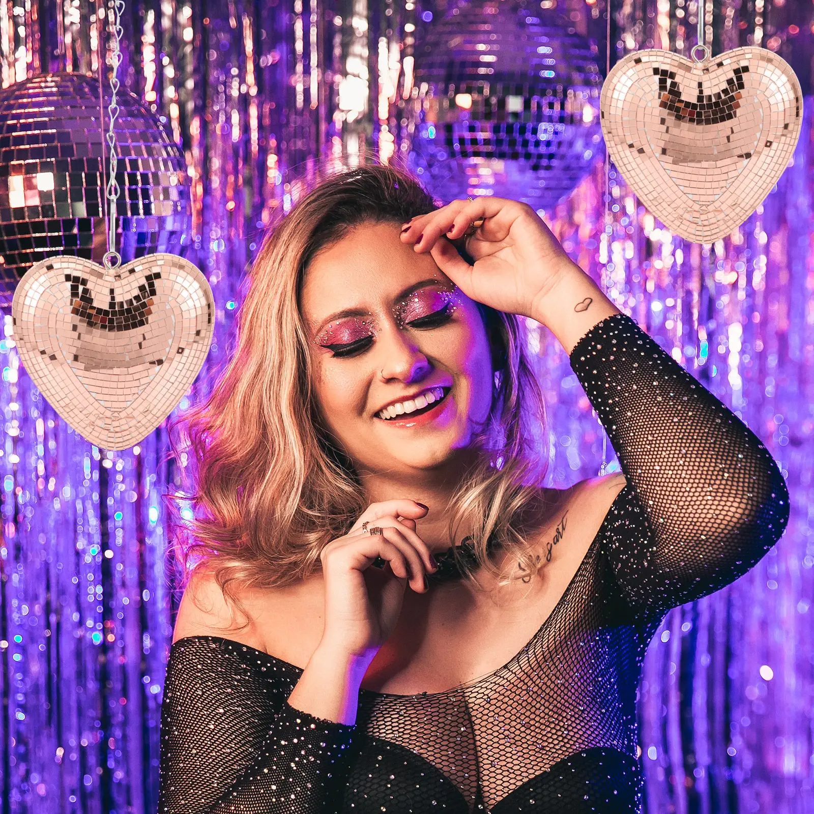 Зеркальный диско-шар в форме сердца для подвешивания: украшение для гостиной, спальни, бара, сада, патио, вечеринок, мероприятий, свадебных торжеств
Зеркальный диско-шар в форме сердца для подвешивания: украшение для гостиной, спальни, бара, сада, патио, вечеринок, мероприятий, свадебных торжеств