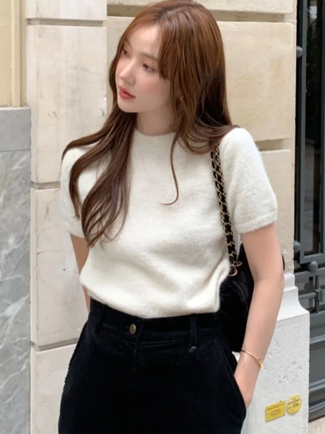 Женский трикотаж ort Sve Base Layer Milk System Sle Commute Pure Color Summer Faionable Inner Wear Boting Top
Женский трикотаж ort Sve Base Layer Milk System Sle Commute Pure Color Summer Faionable Inner Wear Boting Top