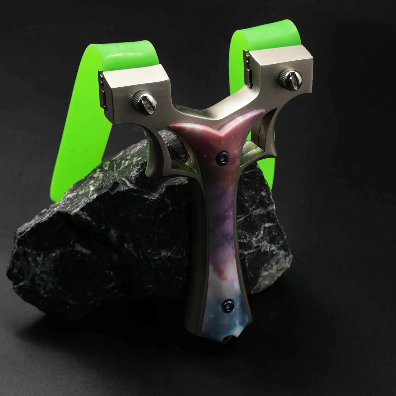 Colorful Starry Sky Zinc Alloy Slingshot Ultra High Quality OTT Shooting Slingshot Outdoor Hunting Shooting Slingshot
Colorful Starry Sky Zinc Alloy Slingshot Ultra High Quality OTT Shooting Slingshot Outdoor Hunting Shooting Slingshot