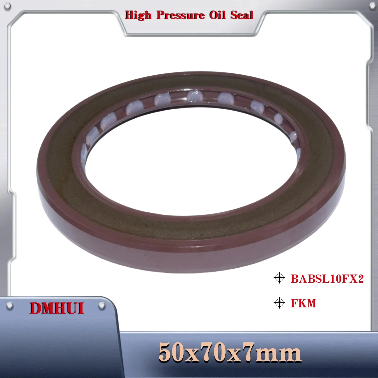 DMHUI 50x70x7 BABSL10FX2 FKM Hydraulic pumps Shaft oil seal Lip seals Motor Rotary Shaft Seal 50X70X7
DMHUI 50x70x7 BABSL10FX2 FKM Hydraulic pumps Shaft oil seal Lip seals Motor Rotary Shaft Seal 50X70X7