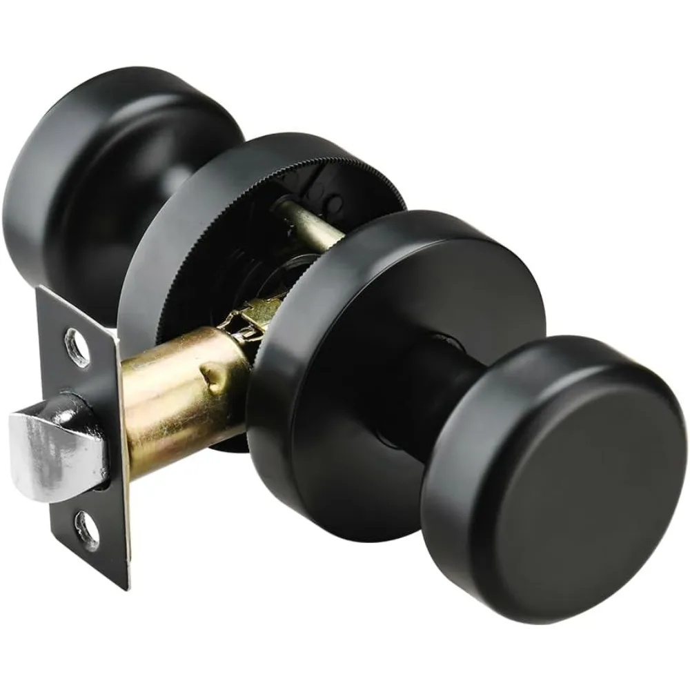 Black Interior Door Knob Non Locking, Passage Door Handles for Hall & Closet, Heavy Duty Door Knobs
Black Interior Door Knob Non Locking, Passage Door Handles for Hall & Closet, Heavy Duty Door Knobs