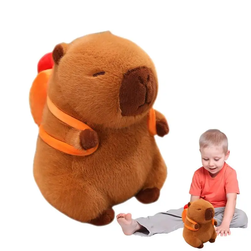 Capybara Plush Decorative Stuffed Animal Pillow Capybara Plush Toy Cute Pillow with Removable Backpack for Girlfriend Mom
Capybara Plush Decorative Stuffed Animal Pillow Capybara Plush Toy Cute Pillow with Removable Backpack for Girlfriend Mom