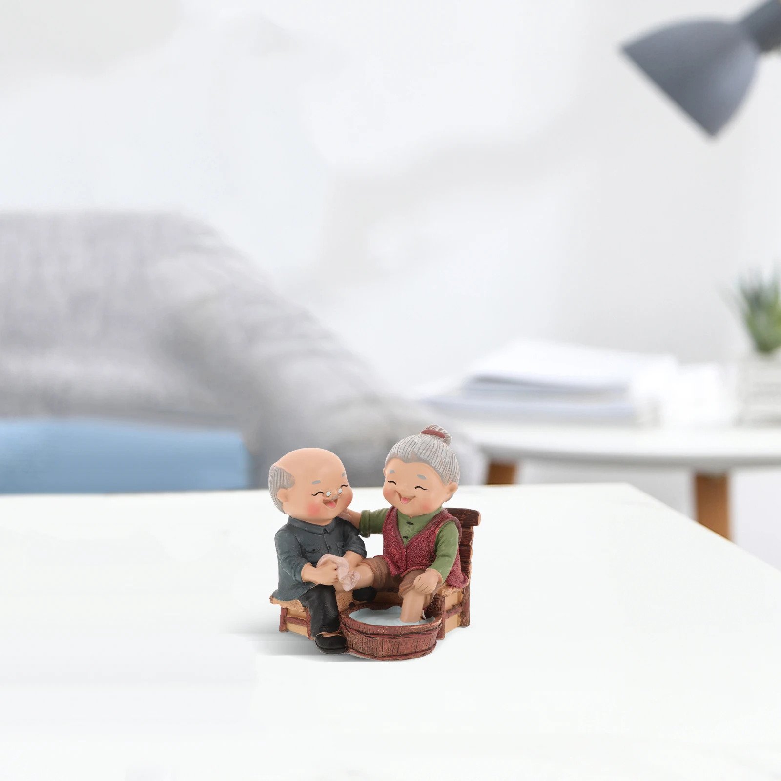 Resin Elderly Couple Statue Home Decor Lifelike Features Safe Materials Vintage Couples Sculpture Husband Wife Ornament Mini
Resin Elderly Couple Statue Home Decor Lifelike Features Safe Materials Vintage Couples Sculpture Husband Wife Ornament Mini