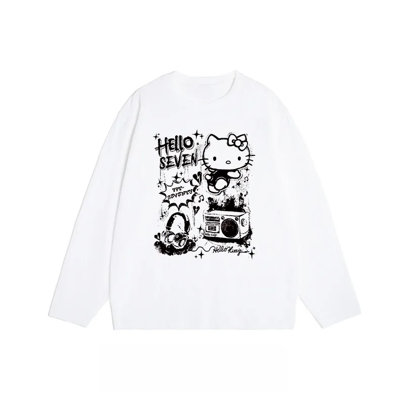 Милый мультяшный кот с буквенным 3D принтом, круглым вырезом и длинными рукавами, осень 2025, модный свободный быстросохнущий топ
Милый мультяшный кот с буквенным 3D принтом, круглым вырезом и длинными рукавами, осень 2025, модный свободный быстросохнущий топ