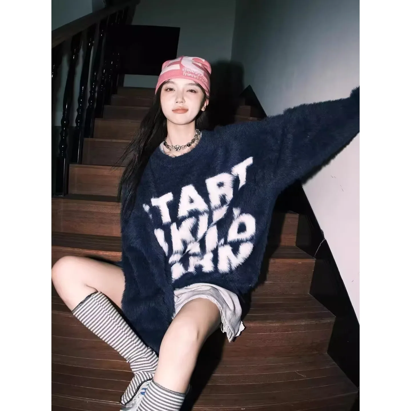 Осень-зима, большой размер 250, Pou Cleanfit Lazy Sle, длинный вязаный свитер с вышивкой букв, мужской свободный вязаный свитер irt
Осень-зима, большой размер 250, Pou Cleanfit Lazy Sle, длинный вязаный свитер с вышивкой букв, мужской свободный вязаный свитер irt