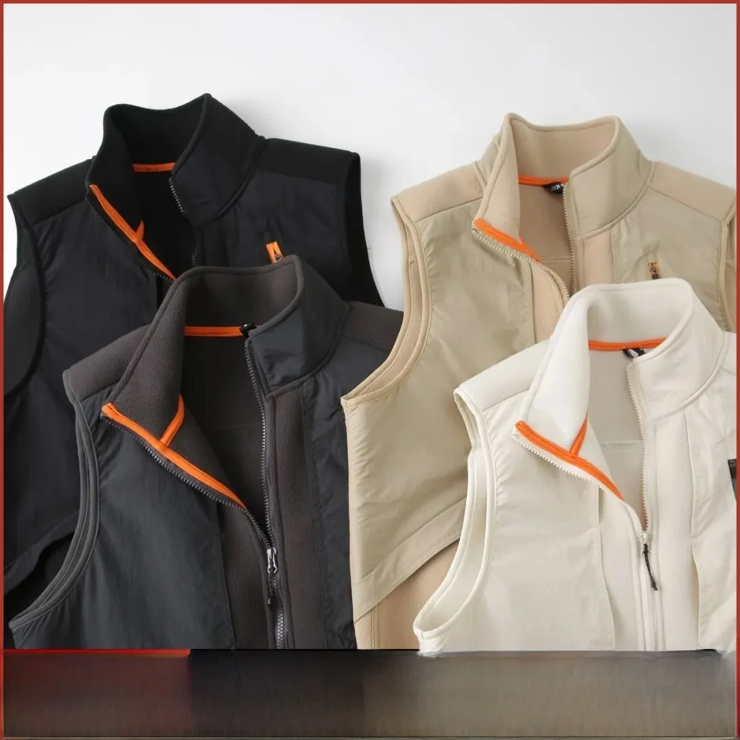 Outdoor High Densi Fce Vest Men's Casual Sport Faion Jaet Autumn Winter New Arrival Thiened Stand Fit Youth Sle
Outdoor High Densi Fce Vest Men's Casual Sport Faion Jaet Autumn Winter New Arrival Thiened Stand Fit Youth Sle