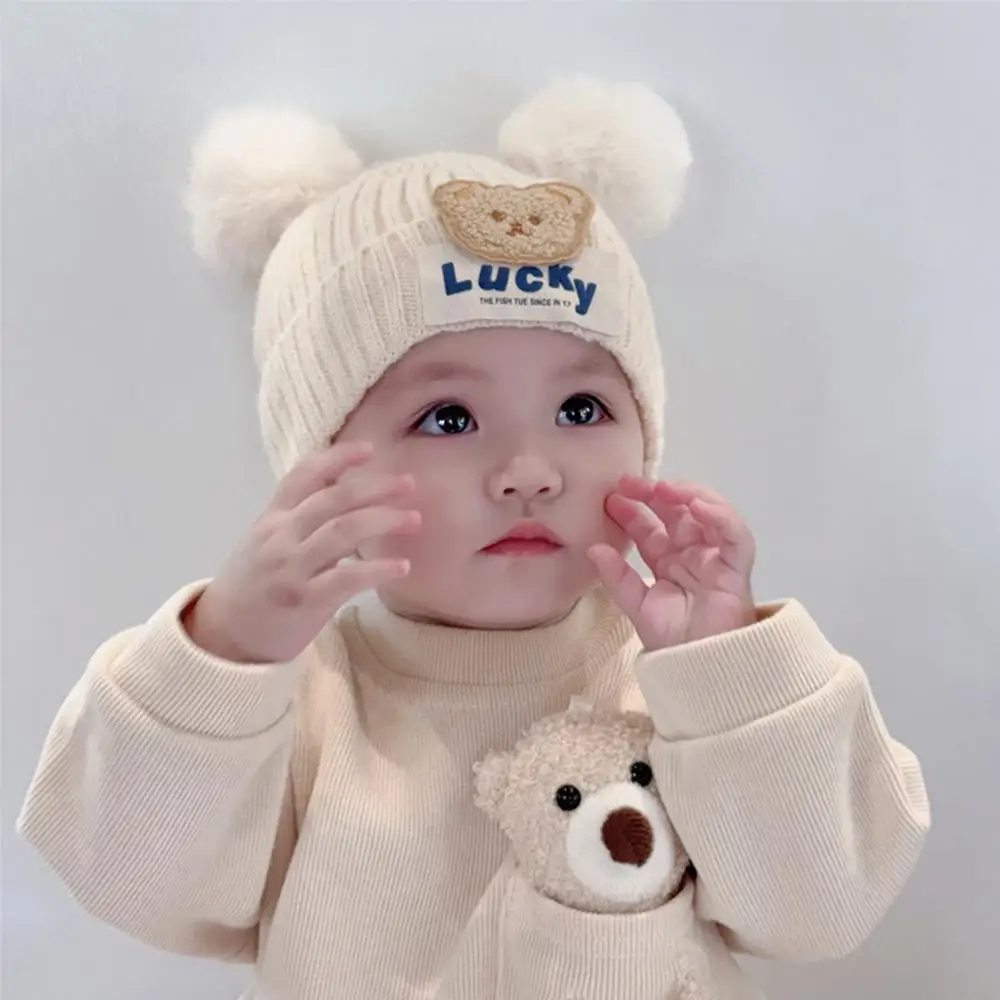 Cute Winter Baby Beanies with Pop Warm Lucky Bear Toddler Kids Woolen Knit Hat Cartoon Newborn Ear Protection Hat
Cute Winter Baby Beanies with Pop Warm Lucky Bear Toddler Kids Woolen Knit Hat Cartoon Newborn Ear Protection Hat