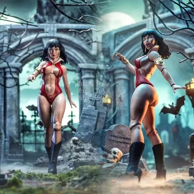 In Stock Frazetta Girls Studio Vampire Queen Vampirella 16cm Skull Head Sculpt Replaceable Face Hair 1/12 Action Figure Model
In Stock Frazetta Girls Studio Vampire Queen Vampirella 16cm Skull Head Sculpt Replaceable Face Hair 1/12 Action Figure Model