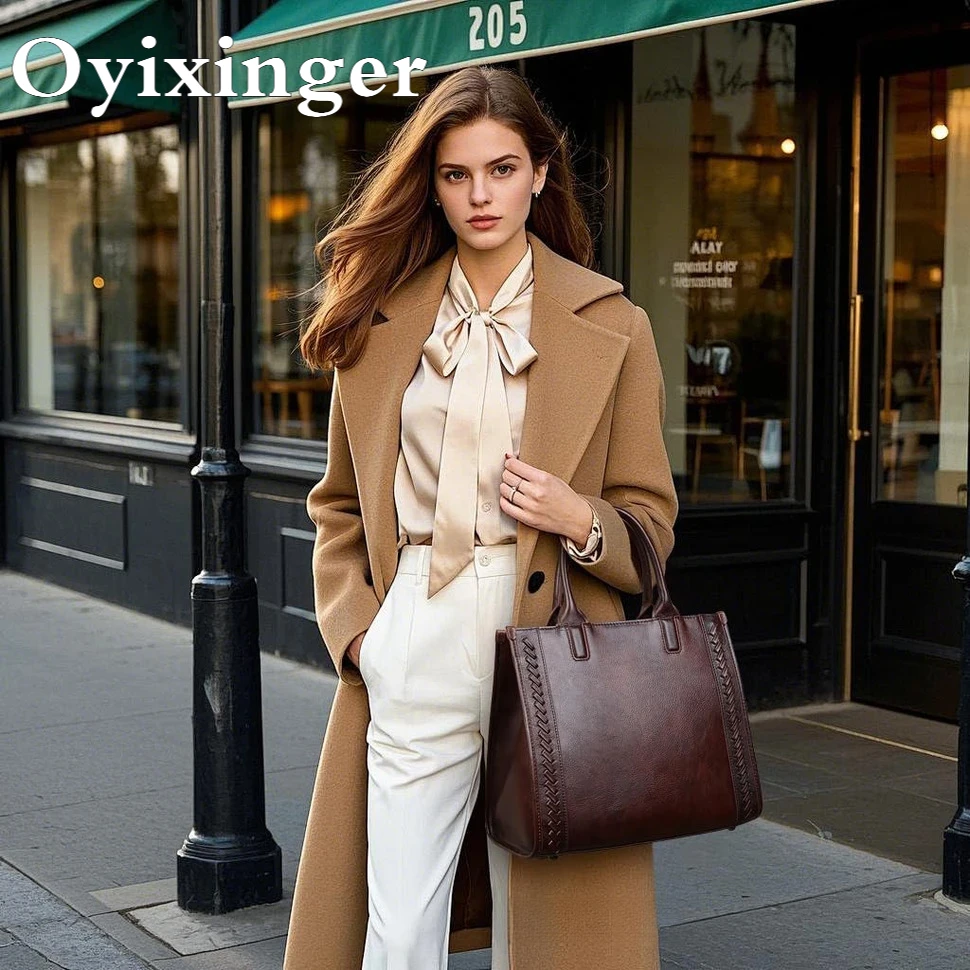 Genuine Leather Handbag for Women, Vintage Handmade Shoulder Bag, Cowhide Medium Satchel Tote Purse, Crossbody Bags for Women
Genuine Leather Handbag for Women, Vintage Handmade Shoulder Bag, Cowhide Medium Satchel Tote Purse, Crossbody Bags for Women